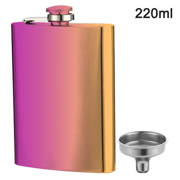 Hunting Silver Camping Hip Flask Small Hip Flask for Hiking Barbecue Portable Hip Flask 2 Pieces Stainless Steel Hip Flask Bar 6 oz Hip Flask Leakproof Hip Flask Party Climbing